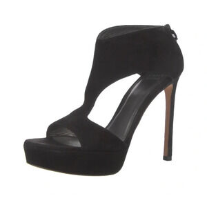 Stuart Weitzman Suede  Open Toe Pumps